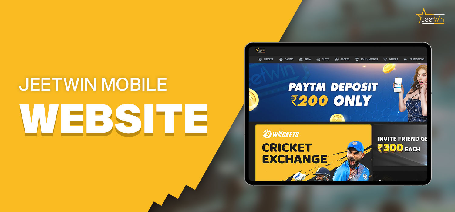 Jeetwin mobile website